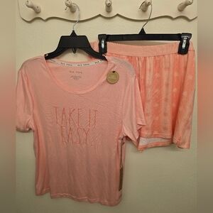 NWT Rae Dunn Ladies 2 PC Pajama Set